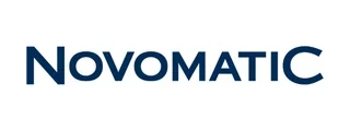 Logo de Novomatic, proveedor de juegos de casino
